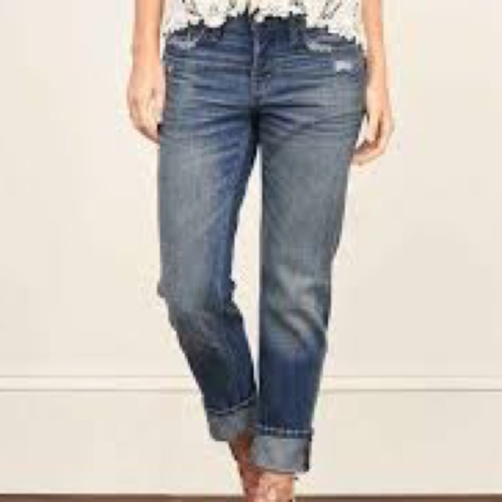 Abercrombie Medium Wash Low Rise Skinny Jeans